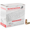 winchester 40 sw 165gr fmj handgun ammo 200 rounds 1406984 1