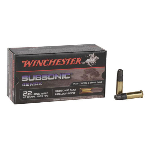 winchester 42 max 22 lr subsonic rimfire ammo 1318362 1