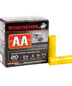 winchester aa 20 gauge 2 34in 75 78oz target shotshells 25 rounds 317091 1