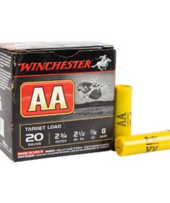 winchester aa 20 gauge 2 34in 8 78oz target shotshells 25 rounds 307987 1