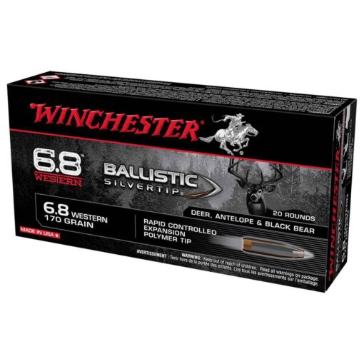 winchester ballistic silvertip 68 western 170gr rcept rifle ammo 20 rounds 1681121 1