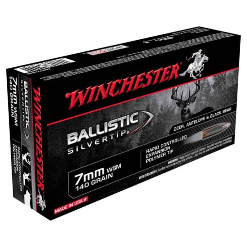 winchester ballistic silvertip 7mm wsm winchester short magnum 140gr ballistic silvertip rifle ammo 20 rounds 317088 1