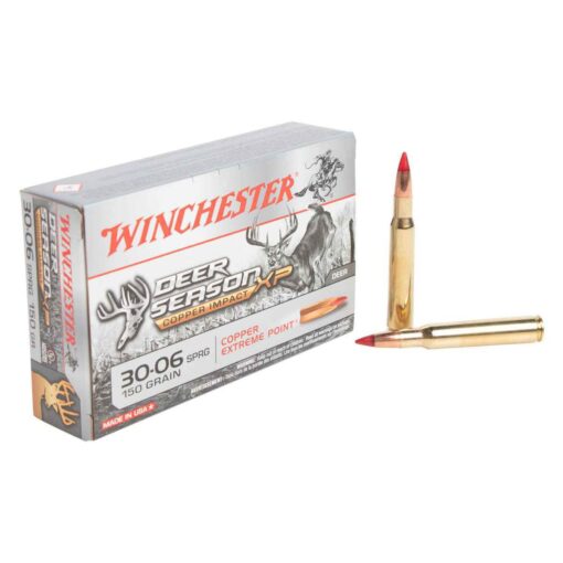 winchester deer season xp copper impact 30 06 springfield 150gr copper xp rifle ammo 20 rounds 1500113 1