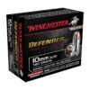 winchester defender 10mm auto 180gr bjhp handgun ammo 20 rounds 1752716 1