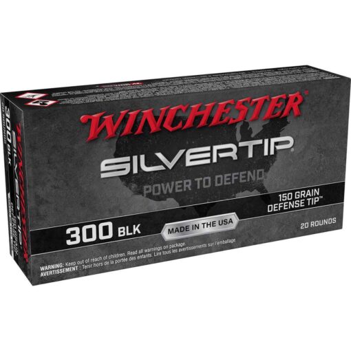 winchester defense silvertip 300 aac blackout 150gr polymer tip rifle ammo 20 rounds 1687908 1