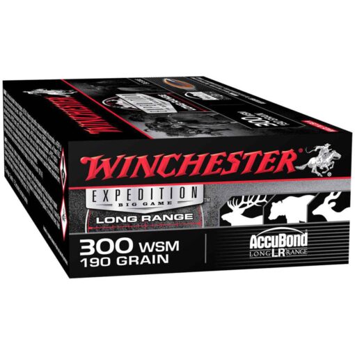 winchester expedition big game long range 300 wsm winchester short mag 190gr accubond rifle ammo 20 rounds 1542684 1