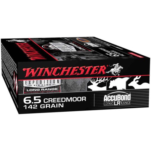 winchester expedition big game long range 65 creedmoor 142gr accubond rifle ammo 20 rounds 1542685 1