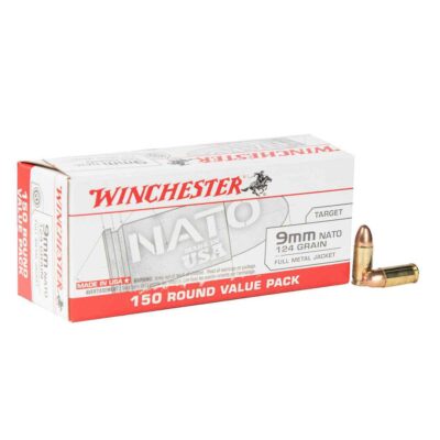 Winchester Nato 9mm Luger 124gr FMJ Handgun Ammo - 150 Rounds For Sale ...