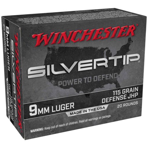 winchester silvertip 9mm luger 115gr jhp handgun ammo 20 rounds 1638146 1