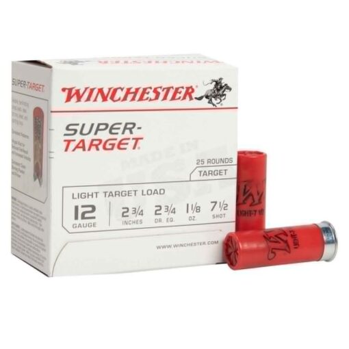 Winchester Super Target 12 Gauge 2-3/4in #7.5 1-1/8oz Light Target ...