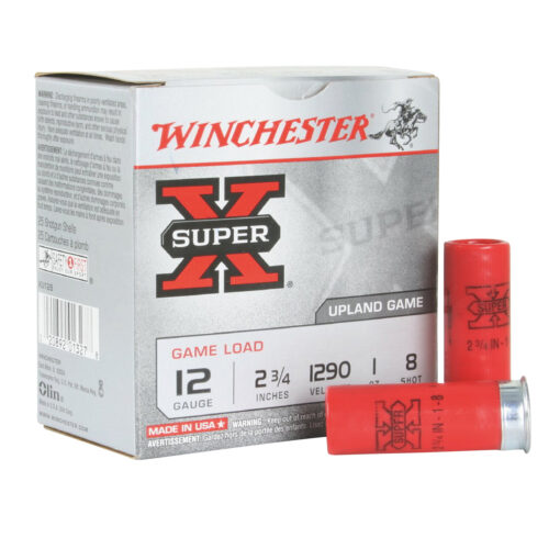 winchester super x 12ga 2 34in 8 shot 1oz shot shell 25 rounds 301413 1