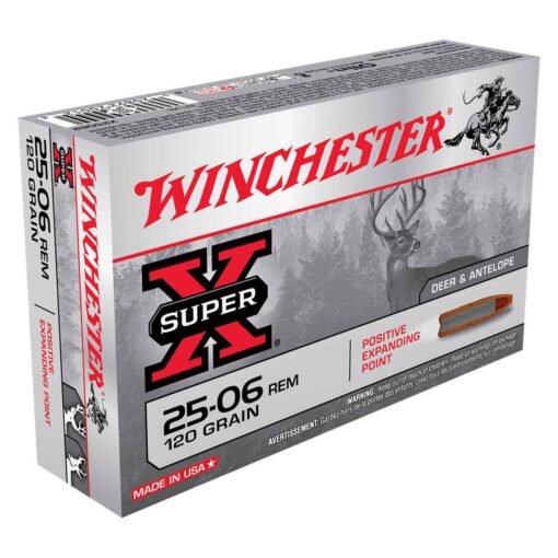 winchester super x 25 06 remington 120gr pep rifle ammo 20 rounds 307725 1