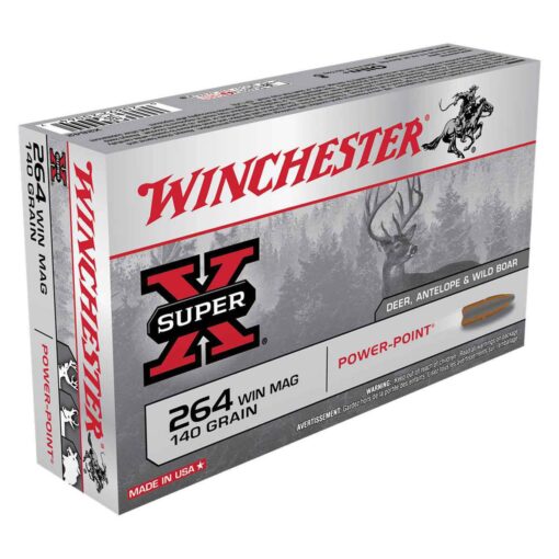 winchester super x 264 winchester magnum 140gr pp rifle ammo 20 rounds 301374 1