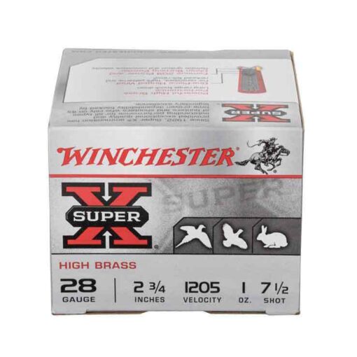 winchester super x 28 gauge 2 34in 75 1oz upland shotshells 25 rounds 307755 1