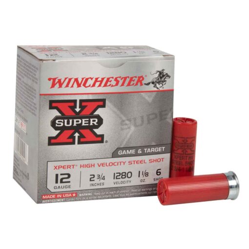 winchester super x xpert 12 gauge 2 34in 6 1 18oz target shotshells 25 rounds 1218711 1