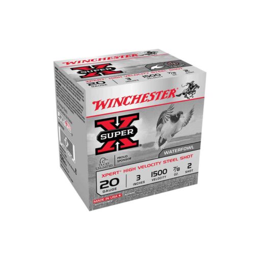 winchester super x xpert high velocity 20 gauge 3in 2 78oz waterfowl shotshells 25 rounds 1108058 1