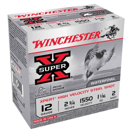 winchester super x xpert high velocity steel shot 12 gauge 2 34in 2 1 116oz waterfowl shotshells 25 rounds 318121 1