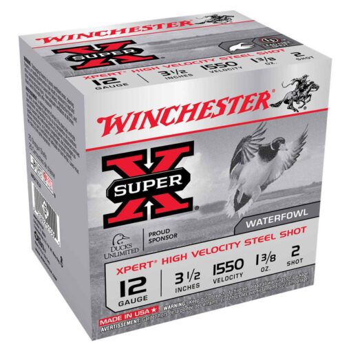 winchester super x xpert high velocity steel shot 12 gauge 3 12in 2 1 38oz waterfowl shotshells 25 rounds 318130 1