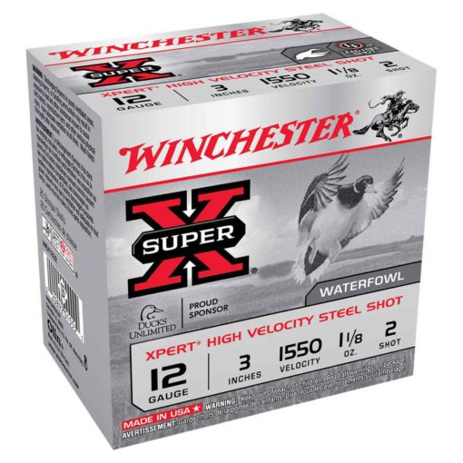 winchester super x xpert high velocity steel shot 12 gauge 3in 2 1 18oz waterfowl shotshells 25 rounds 318123 1