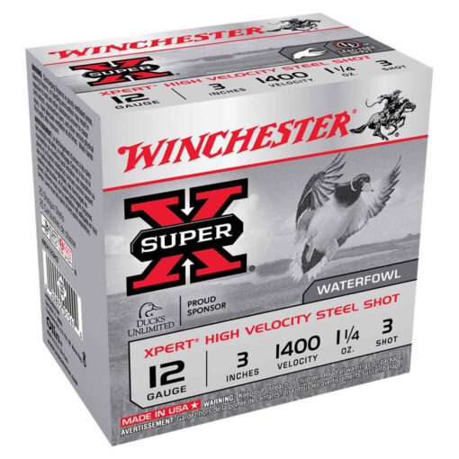 winchester super x xpert high velocity steel shot 12 gauge 3in 3 1 14oz waterfowl shotshells 25 rounds 1016176 1