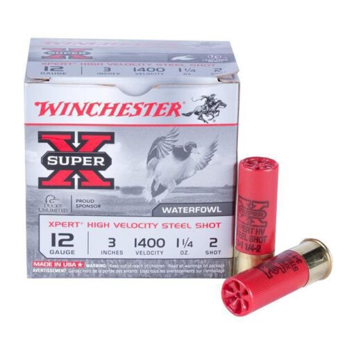 winchester superx expert hivelocity 12ga steel shotshells 1016175 1