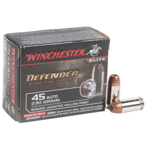 winchester supreme defender pdx1 45 auto acp 230gr bjhp handgun ammo 20 rounds 1218723 1