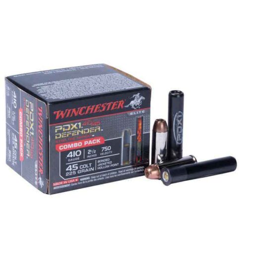 winchester supreme pdx1 defender 410ga45 long colt combo handgun ammo 20 rounds 1276907 1