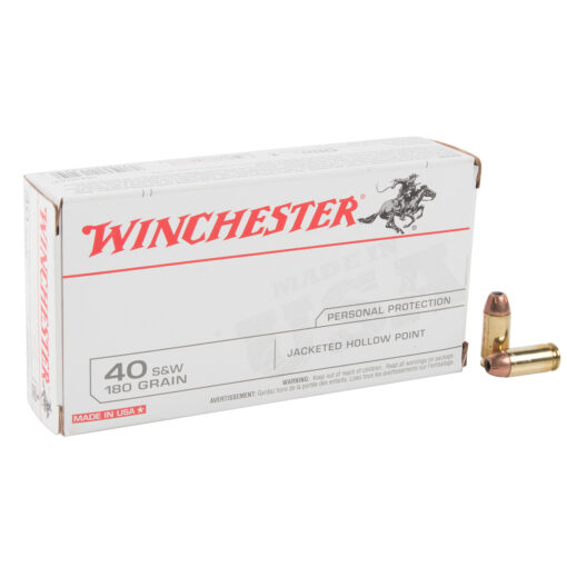 winchester target 40 sw 180gr jhp handgun ammo 50 rounds 315306 1