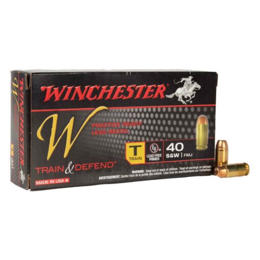 winchester train defend 40 sw 180gr fmj handgun ammo 50 rounds 1386808 1